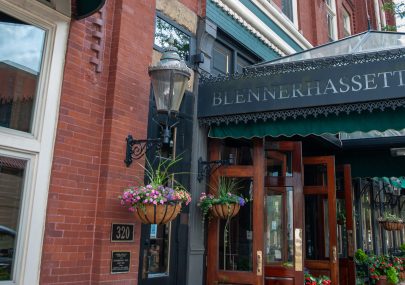 blennerhassett hotel fornt door side view