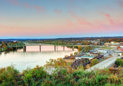 enjoy the view of parkersburg belpre bridge